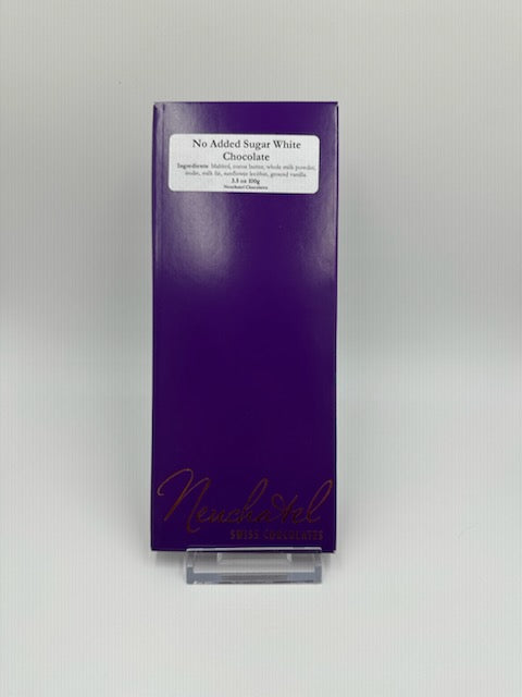 Swiss White Chocolate Bar with No Sugar Added