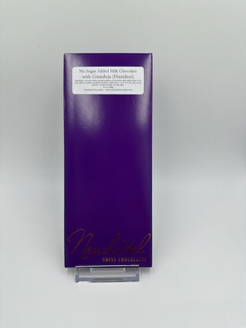Swiss Milk Chocolate with Gianduja - No Sugar Added